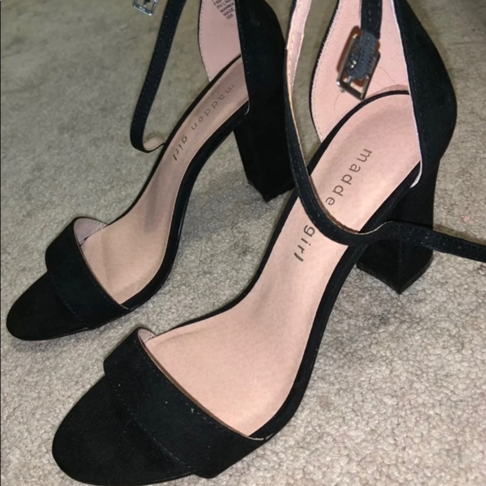 black Madden Girl heels